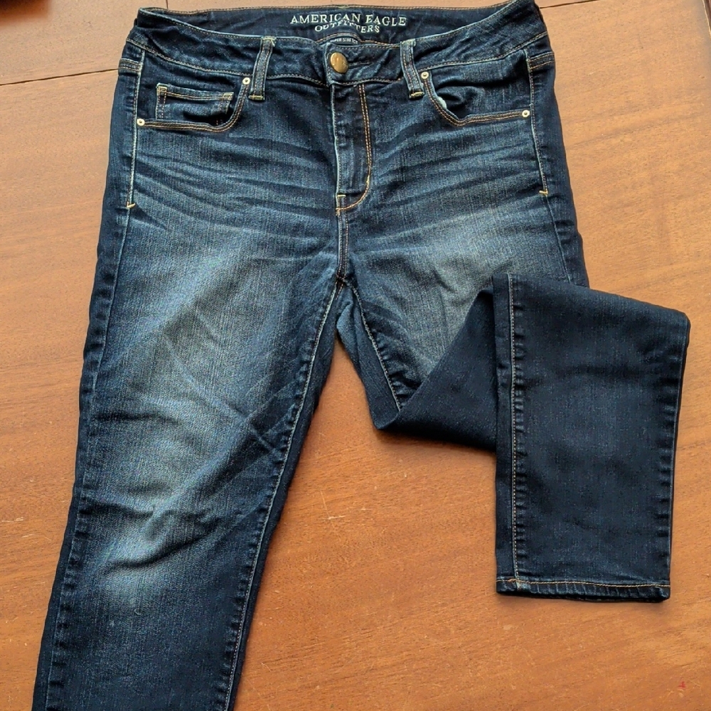 American Eagle Outfitters Women's Deep Indigo Skinny Jeans